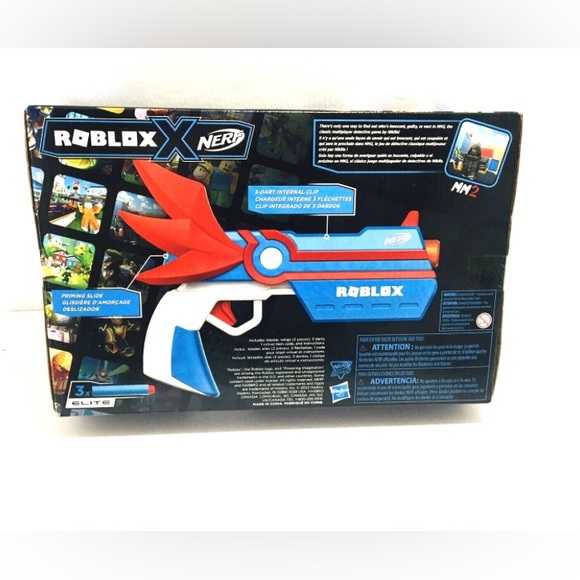 NERF Roblox MM2: Dartbringer Dart Blaster, Includes Virtual Code, 3 Elite Darts - Picture 2 of 7